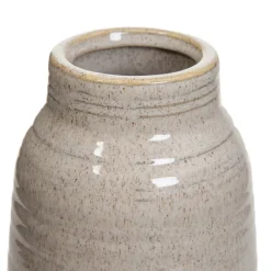 Wazon Polsy Ceramiczny Bezowy 10,5X10,5X20 Cm