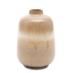Wazon Soleto Ceramiczny Bezowy 15,5X15,5X22 Cm