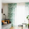 Zaslona Dail W Zielone Liscie 140X250 Cm