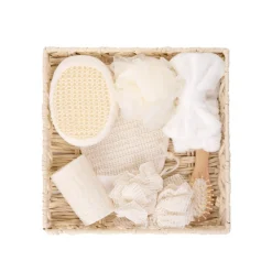Zestaw Akcesoriow Do Pielegnacji Ciala Wellness 7 Szt 30X30X6 Cm