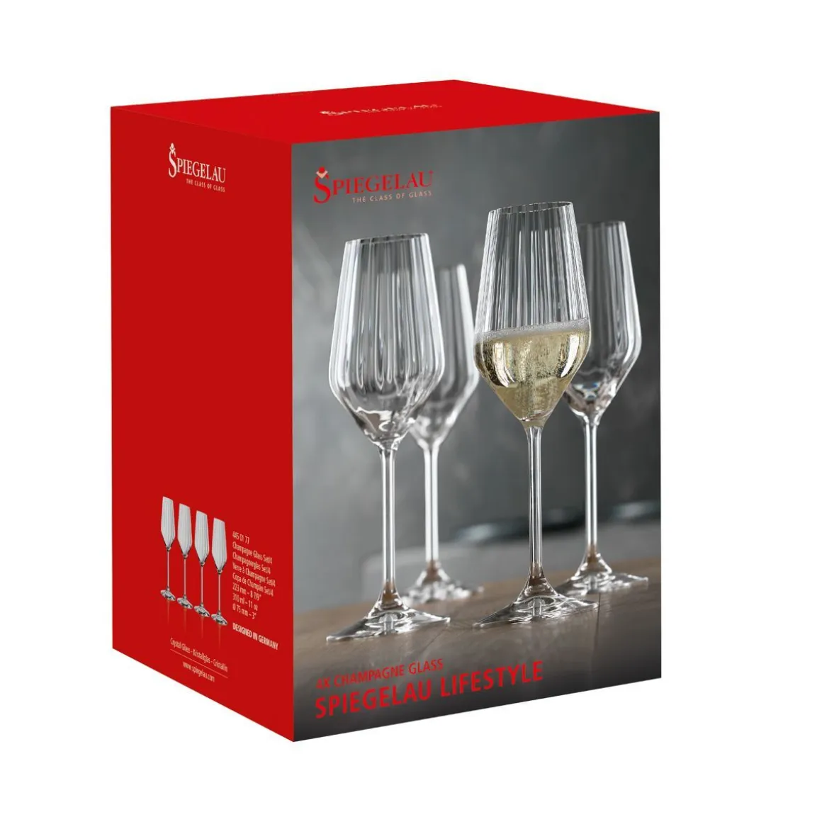 Zestaw Kieliszkow Lifestyle Do Szampana 4 Szt. 0,31 L