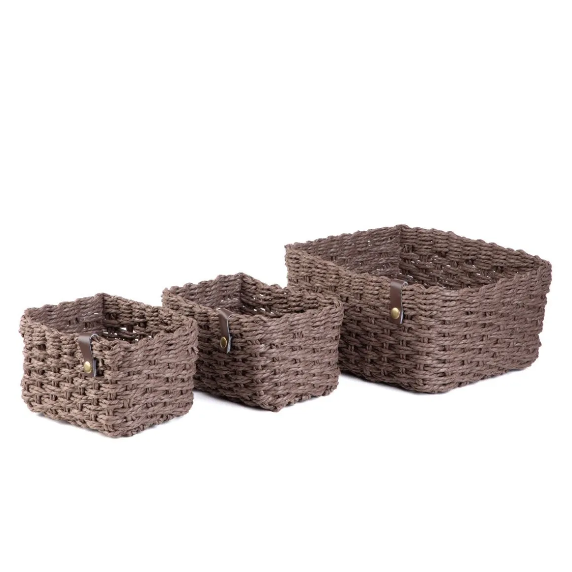 Zestaw Koszy Dekoracyjnych Vimet 3 Szt. 25X19X12 Cm 18X13X10 Cm 18X13X10 Cm