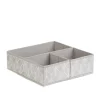 Zestaw Koszy Do Przechowywania Hadria Bezowych 2X6 Cm X 6 Cm X 10 Cm