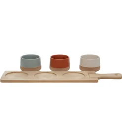 Zestaw Miseczek Comida Z Podstawka 48X12 Cm
