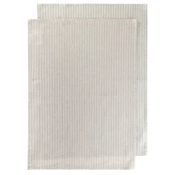Zestaw Scierek Kuchennych Monez Domieszka Lnu Bezowo Szarych 2*45X65 Cm