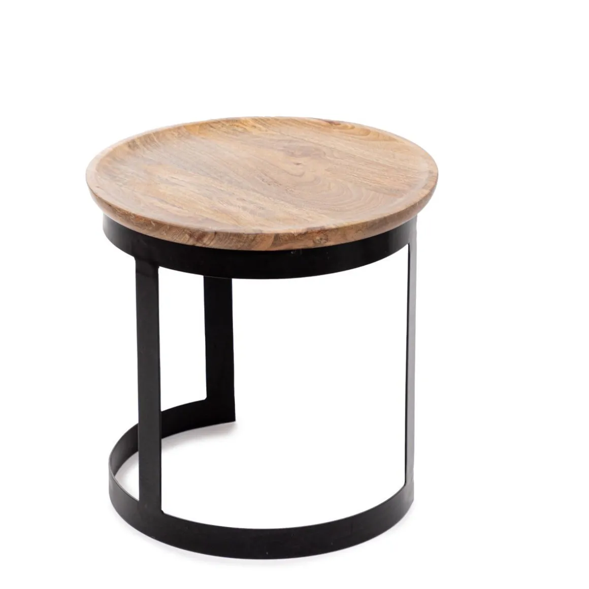 Zestaw Stolikow Kawowych Harvey Drewnianych 53X51/43X43 Cm