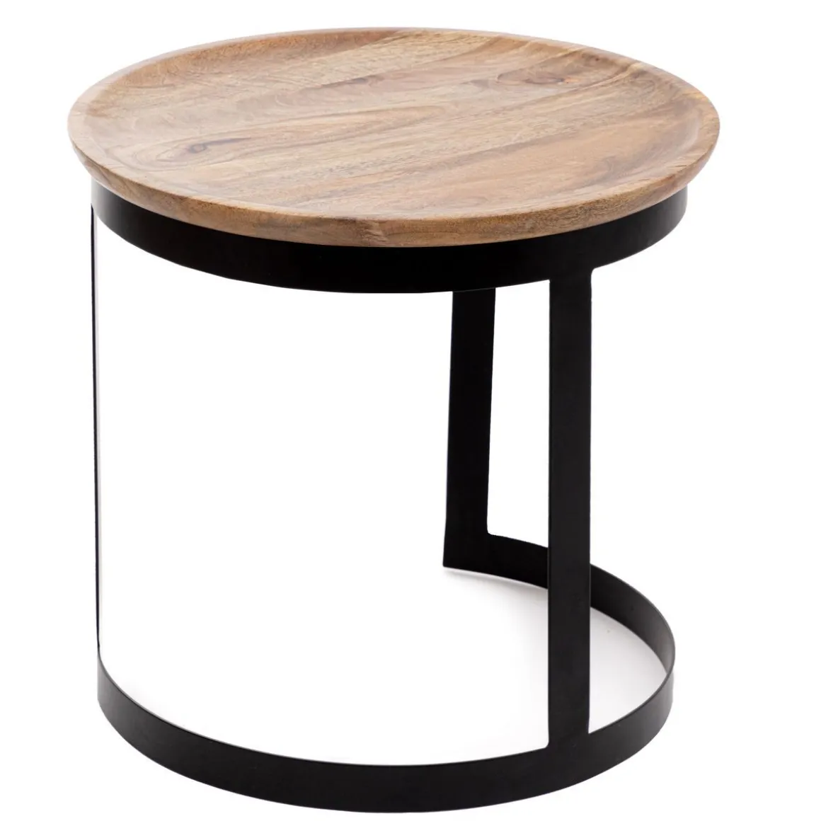 Zestaw Stolikow Kawowych Harvey Drewnianych 53X51/43X43 Cm